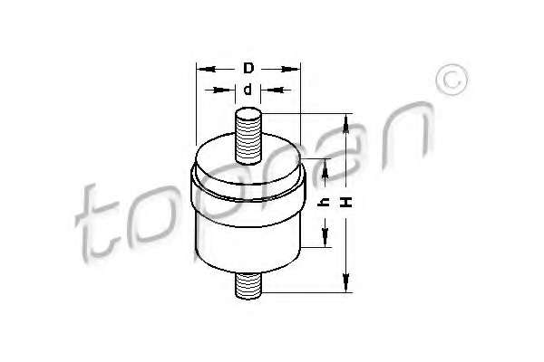 Кронштейн, корпус воздушного фильтра