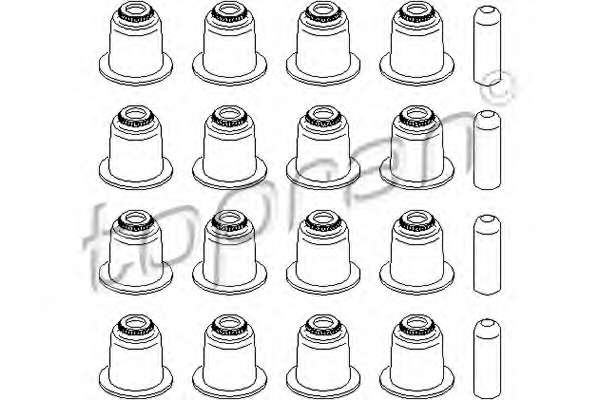 Комплект прокладок, стержень клапана