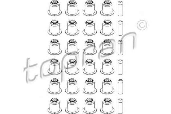 Комплект прокладок, стержень клапана