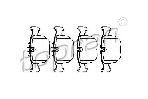 Комплект тормозных колодок, дисковый тормоз