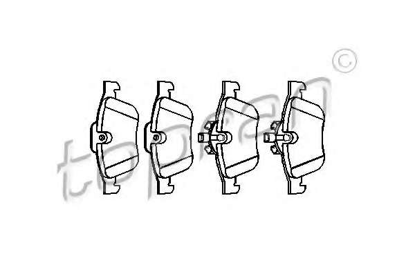 Комплект тормозных колодок, дисковый тормоз
