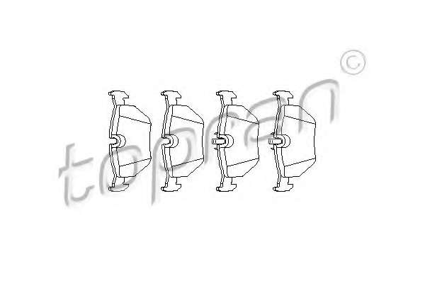 Комплект тормозных колодок, дисковый тормоз
