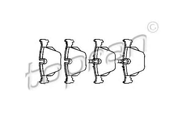 Комплект тормозных колодок, дисковый тормоз