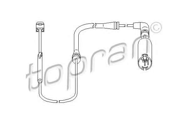 Датчик, износ тормозных колодок