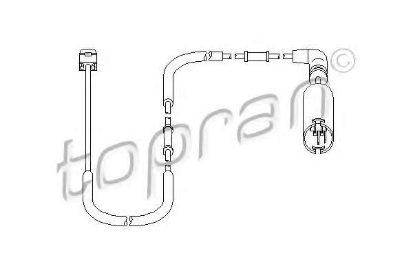 Датчик, износ тормозных колодок