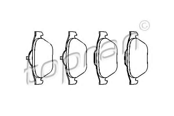 Комплект тормозных колодок, дисковый тормоз