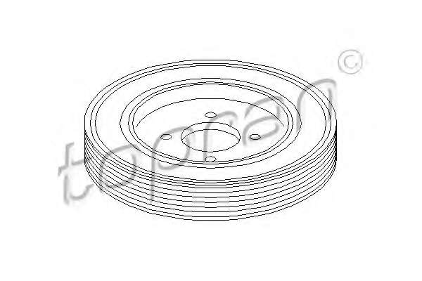 Ременный шкив, коленчатый вал