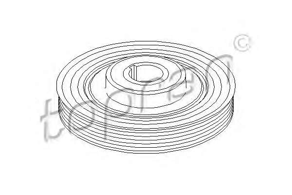 Ременный шкив, коленчатый вал