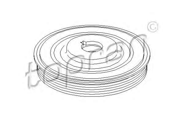 Ременный шкив, коленчатый вал