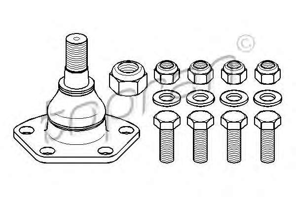 Несущий / направляющий шарнир