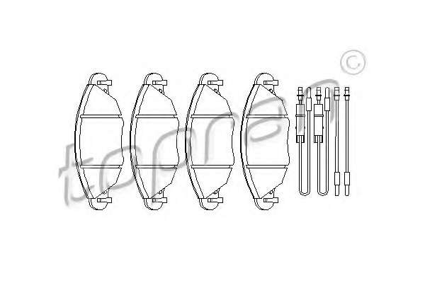 Комплект тормозных колодок, дисковый тормоз