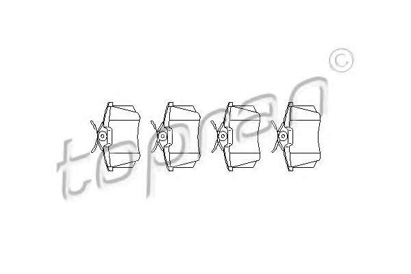 Комплект тормозных колодок, дисковый тормоз