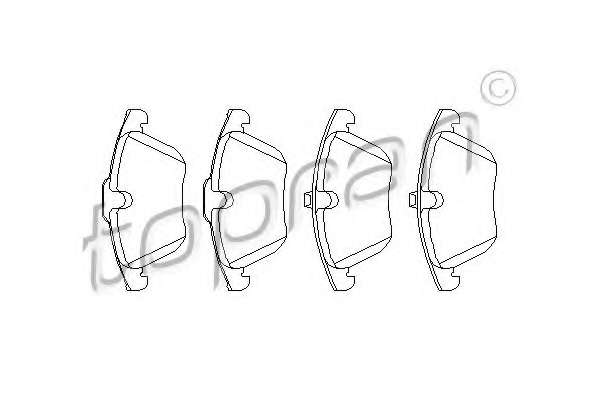 Комплект тормозных колодок, дисковый тормоз