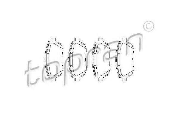 Комплект тормозных колодок, дисковый тормоз