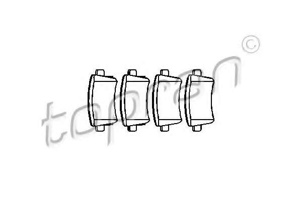 Комплект тормозных колодок, дисковый тормоз