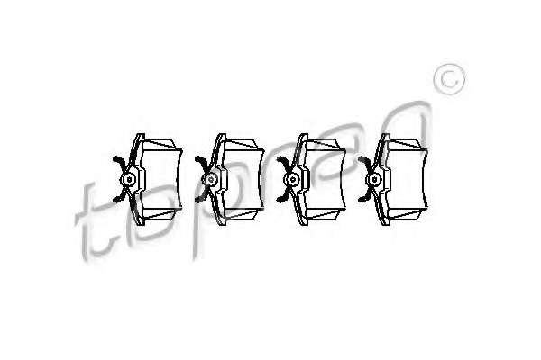 Комплект тормозных колодок, дисковый тормоз