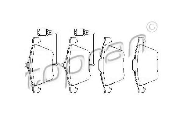 Комплект тормозных колодок, дисковый тормоз