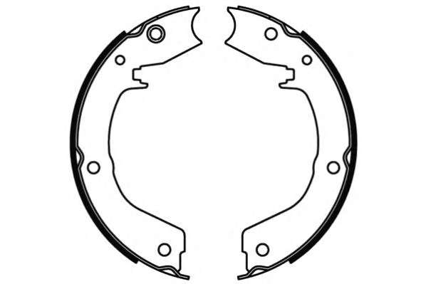 Комплект тормозных колодок. Комплект тормозных колодок, стояночная тормозная система