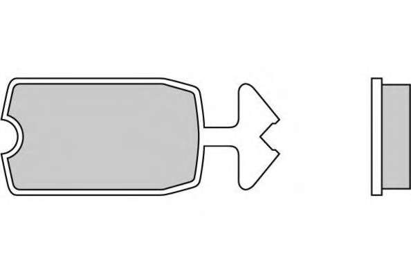 Комплект тормозных колодок, дисковый тормоз