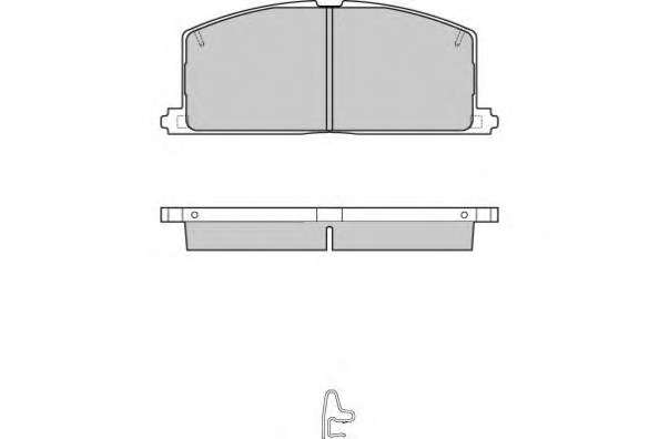 Комплект тормозных колодок, дисковый тормоз