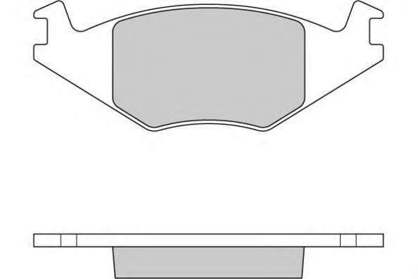 Комплект тормозных колодок, дисковый тормоз