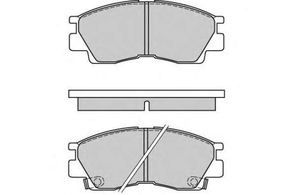 Комплект тормозных колодок, дисковый тормоз