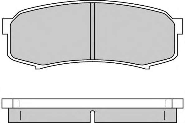 Комплект тормозных колодок, дисковый тормоз