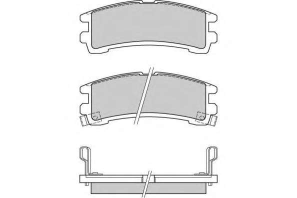 Комплект тормозных колодок, дисковый тормоз