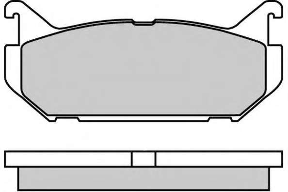 Комплект тормозных колодок, дисковый тормоз