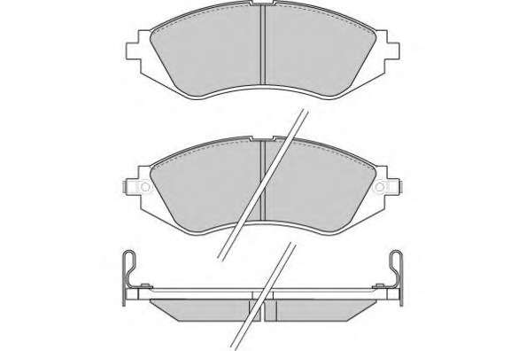Комплект тормозных колодок, дисковый тормоз