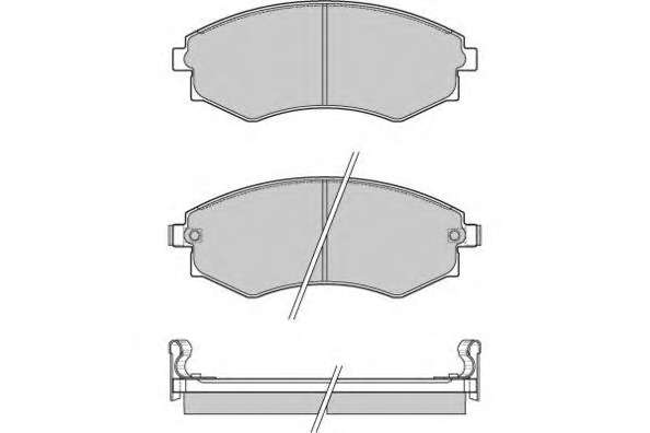 Комплект тормозных колодок, дисковый тормоз