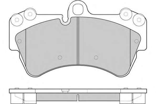 Комплект тормозных колодок, дисковый тормоз