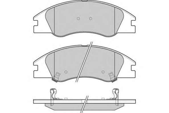 Комплект тормозных колодок, дисковый тормоз