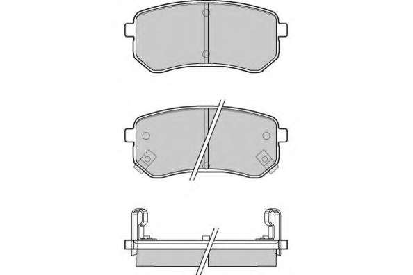 Комплект тормозных колодок, дисковый тормоз
