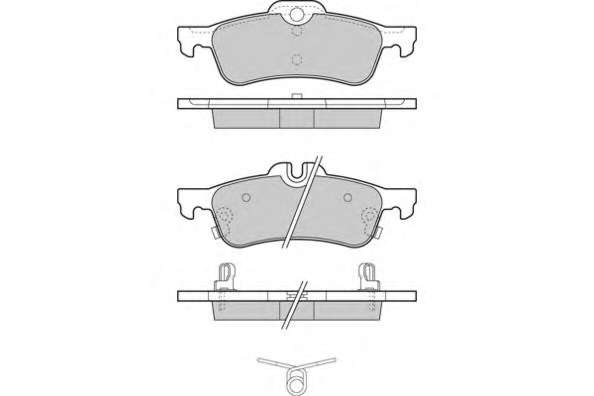 Комплект тормозных колодок, дисковый тормоз