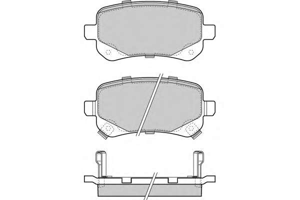Комплект тормозных колодок, дисковый тормоз