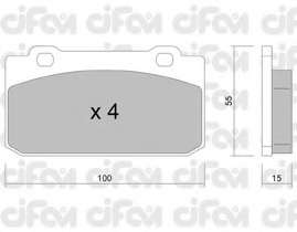 Комплект тормозных колодок, дисковый тормоз