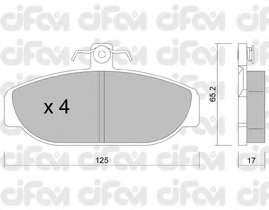 Комплект тормозных колодок, дисковый тормоз