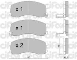 Комплект тормозных колодок, дисковый тормоз