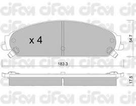 Комплект тормозных колодок, дисковый тормоз