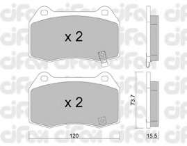 Комплект тормозных колодок, дисковый тормоз