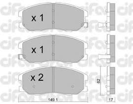 Комплект тормозных колодок, дисковый тормоз