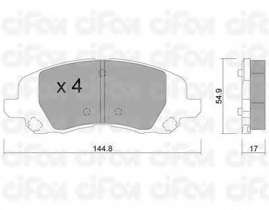 Комплект тормозных колодок, дисковый тормоз