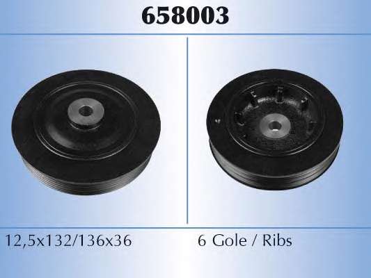 Ременный шкив, коленчатый вал