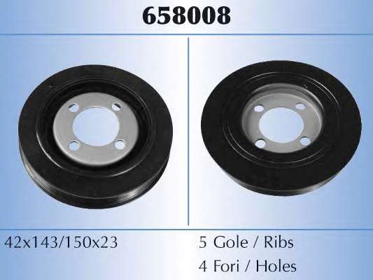 Ременный шкив, коленчатый вал