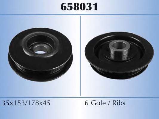 Ременный шкив, коленчатый вал