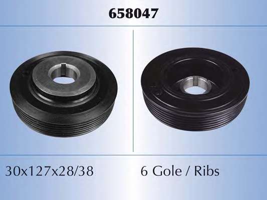 Ременный шкив, коленчатый вал