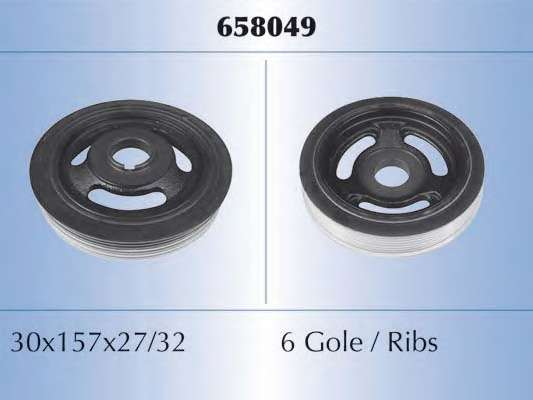 Ременный шкив, коленчатый вал