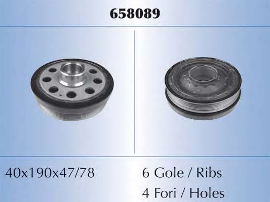 Ременный шкив, коленчатый вал