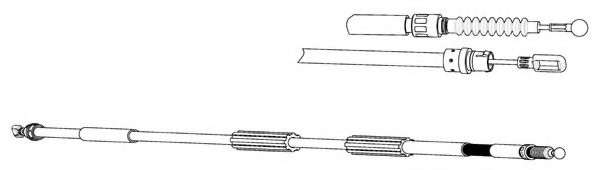 Трос, стояночная тормозная система